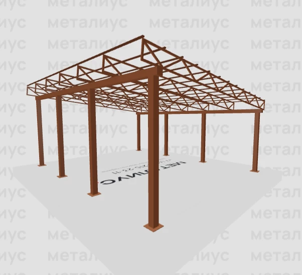 Навес 5.9 x 7.4 м