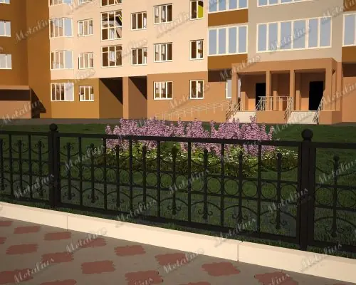 Кованое ограждение O5766 в Москве и Московской области