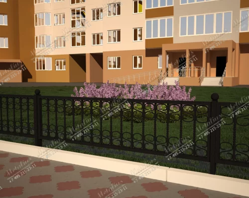 Кованое ограждение O5771 в Москве и Московской области