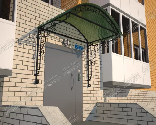 Козырёк над входом K4482 в Москве и Московской области