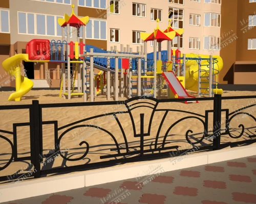 Кованое ограждение O5761 в Москве и Московской области