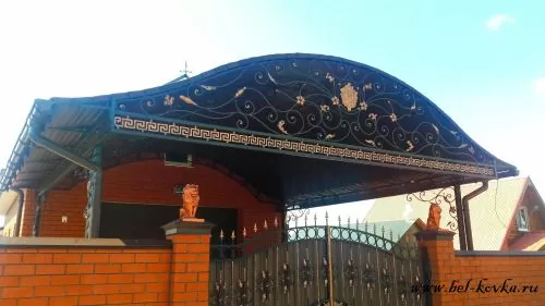 Навес с ковкой NKV8 в Москве и Московской области