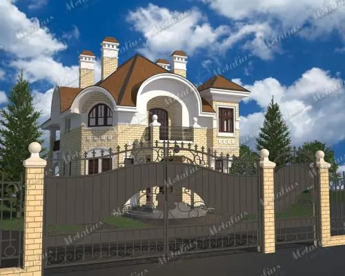 Кованые ворота V2 в Москве и Московской области
