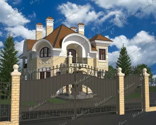 Кованые ворота V2 в Москве и Московской области