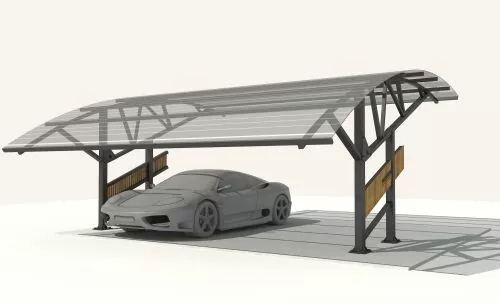 Навес из металла SN 18 в Москве и Московской области