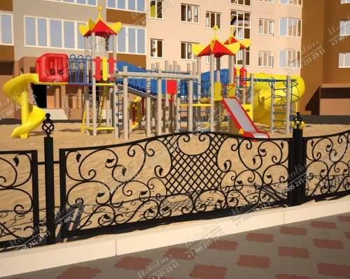 Кованое ограждение O5760 в Москве и Московской области