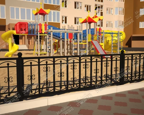 Кованое ограждение O5767 в Москве и Московской области