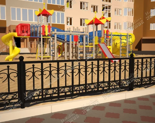 Кованое ограждение O5769 в Москве и Московской области