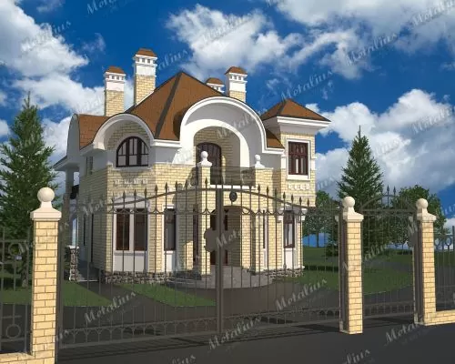Кованые ворота V17 в Москве и Московской области