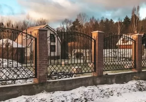 Кованый забор ZK4 в Москве и Московской области