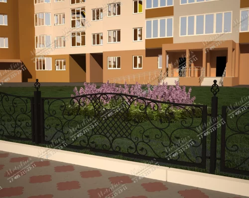 Кованое ограждение O5760 в Москве и Московской области