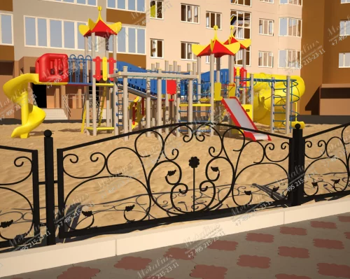 Кованое ограждение O5759 в Москве и Московской области