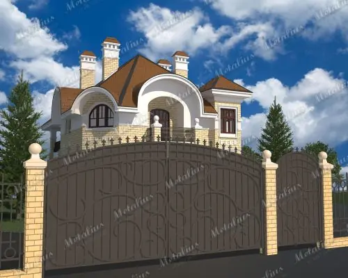 Кованые ворота V1 в Москве и Московской области