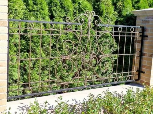 Кованый забор ZK1 в Москве и Московской области