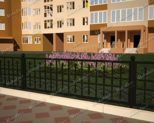 Кованое ограждение O5766 в Москве и Московской области
