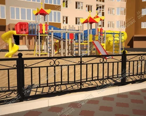 Кованое ограждение O5764 в Москве и Московской области