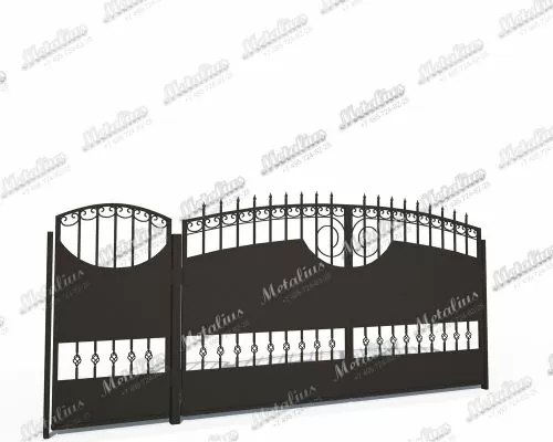 Кованые ворота V2 в Москве и Московской области