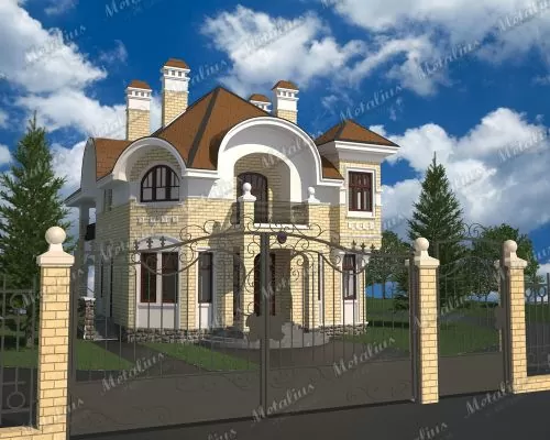Кованые ворота V7 в Москве и Московской области
