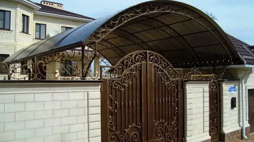 Навес с ковкой NKV3 в Москве и Московской области