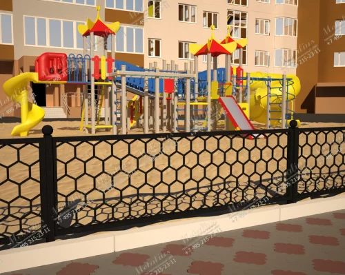 Кованое ограждение O5763 в Москве и Московской области