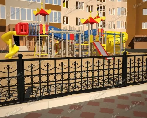 Кованое ограждение O5766 в Москве и Московской области