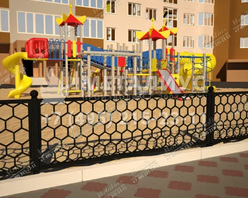 Кованое ограждение O5763 в Москве и Московской области