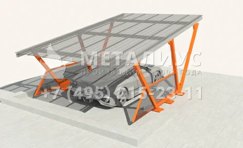 Навес из металла SN 8 в Москве и Московской области