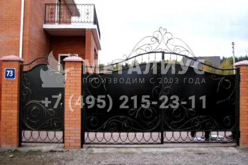 Кованые ворота Алисия в Москве и Московской области