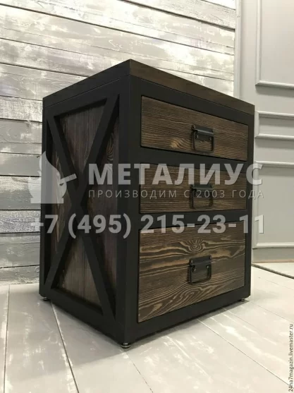 Мебель лофт Тумбочка T3 в Москве и Московской области