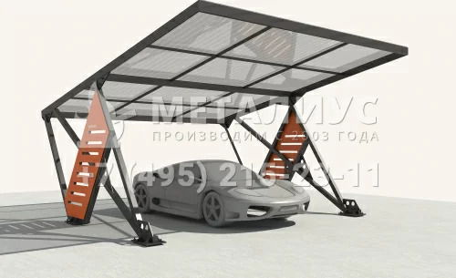 Навес из металла SN 15 в Москве и Московской области