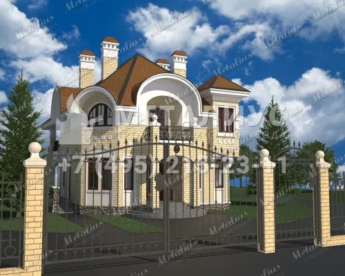 Кованые ворота V17 в Москве и Московской области