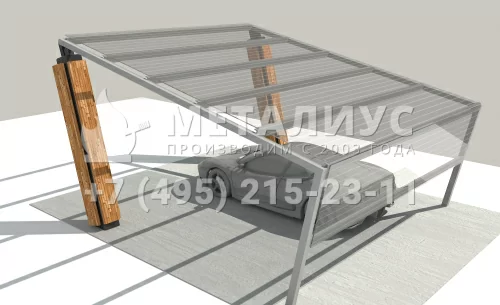 Навес из металла SN 6 в Москве и Московской области