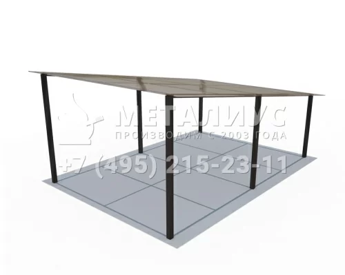 Навес из металла N5656 в Москве и Московской области