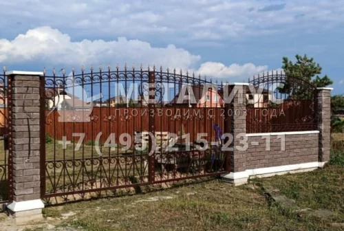 Кованый забор ZK12 в Москве и Московской области