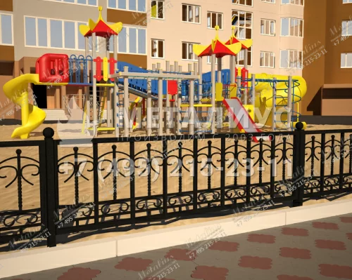 Кованое ограждение O5769 в Москве и Московской области