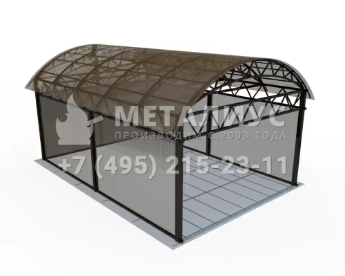 Навес из металла N5670 в Москве и Московской области
