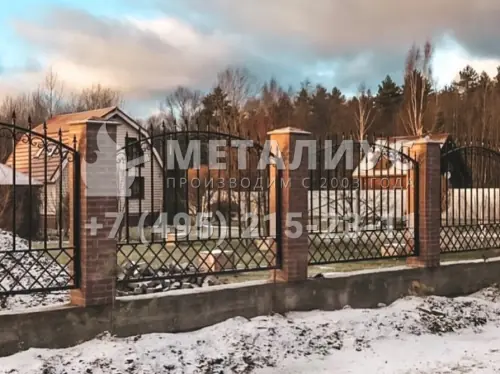 Кованый забор ZK4 в Москве и Московской области