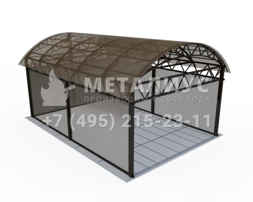 Навес из металла N5670 в Москве и Московской области