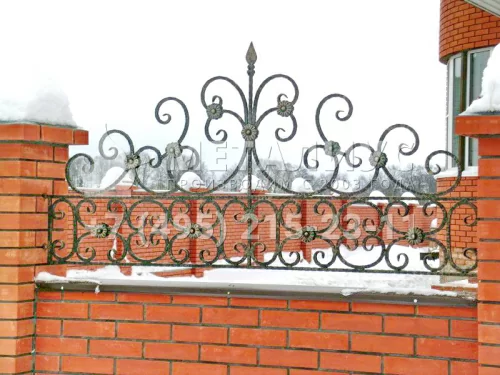 Кованый забор Тевтон в Москве и Московской области