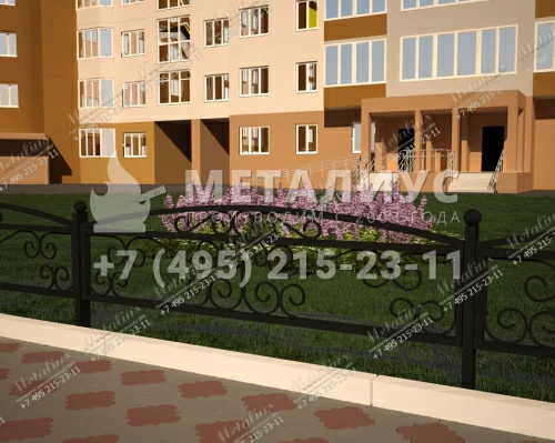 Кованое ограждение O5773 в Москве и Московской области