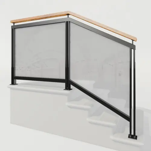 Сварные перила Лофт-рабица в Москве и Московской области