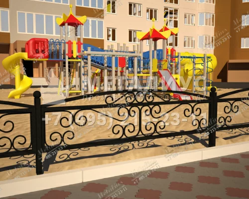 Кованое ограждение O5773 в Москве и Московской области