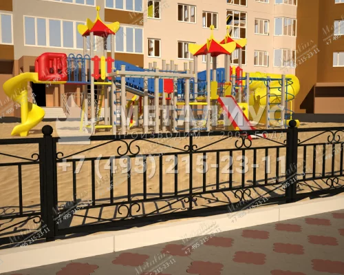 Кованое ограждение O5764 в Москве и Московской области