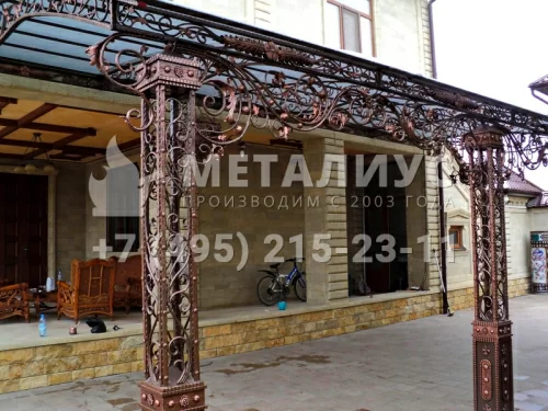 Навес с ковкой NKV6 в Москве и Московской области
