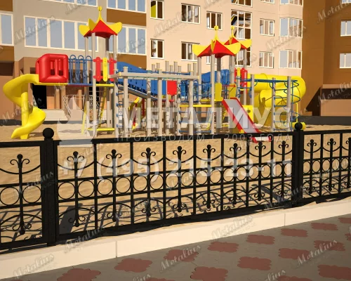 Кованое ограждение O5766 в Москве и Московской области