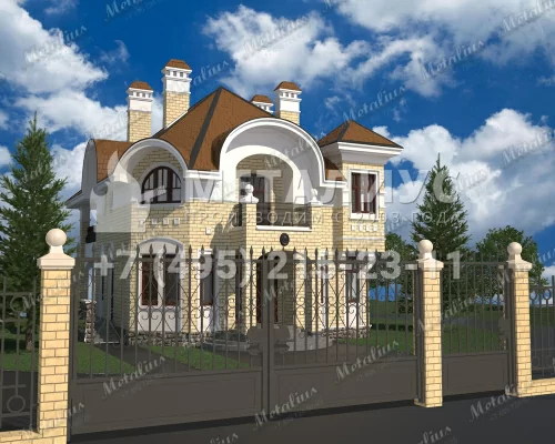 Кованые ворота V18 в Москве и Московской области