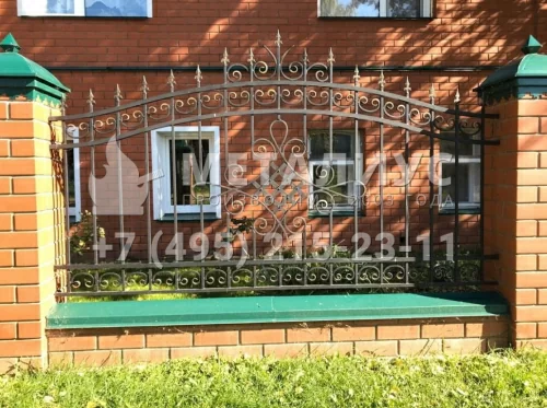 Кованый забор ZK13 в Москве и Московской области