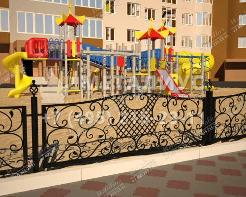 Кованое ограждение O5760 в Москве и Московской области