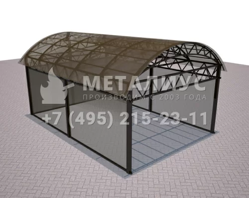 Навес из металла N5670 в Москве и Московской области