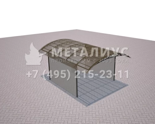 Навес из металла N5677 в Москве и Московской области